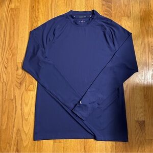 JORDAN Golf Long Sleeve Shirt Mock Neck Mens Large Purple NIKE Dri-Fit Jumpman